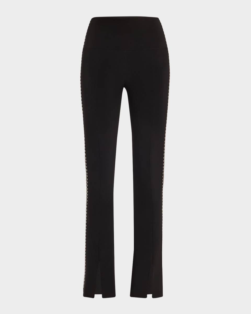 Gunmetal Stud Slim-Fit Turtleneck Top